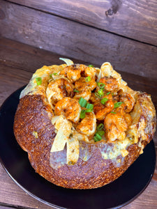 Cheesy Shrimp Pasta Bread Bowl Recipe